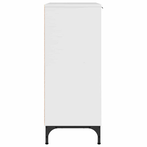 vidaXL Sideboard High gloss white 89.5 x 33 x 82 cm Engineered wood
