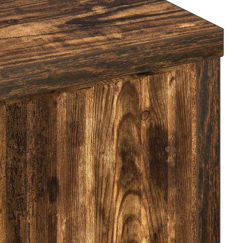 vidaXL Sideboard Smoked oak 89.5 x 33 x 82 cm Engineered wood