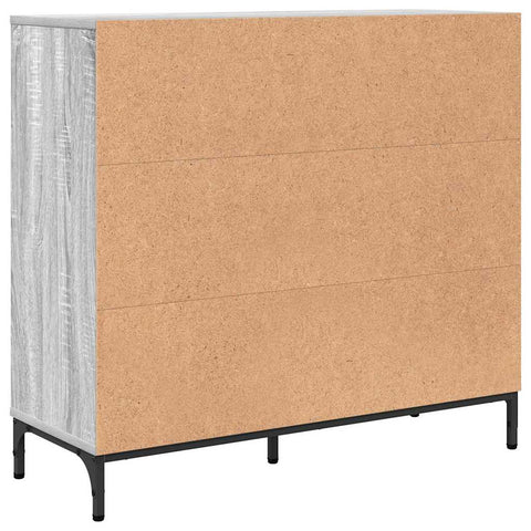 vidaXL Sideboard Grey sonoma 89.5 x 33 x 82 cm Engineered wood