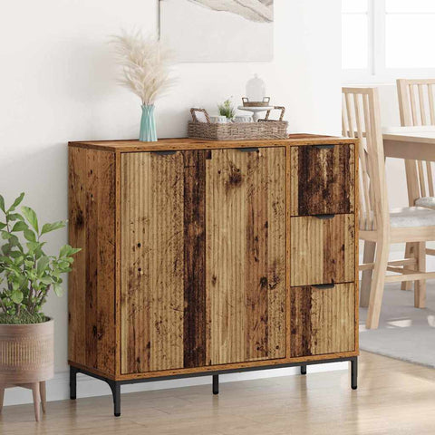 vidaXL Sideboard Old wood 89.5 x 33 x 82 cm Engineered wood
