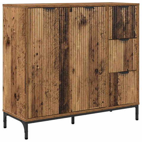 vidaXL Sideboard Old wood 89.5 x 33 x 82 cm Engineered wood