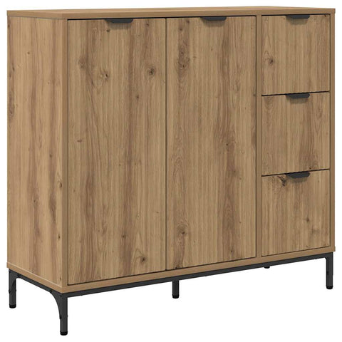 vidaXL Sideboard Artisan oak 89.5 x 33 x 82 cm Engineered wood