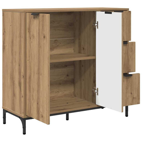 vidaXL Sideboard Artisan oak 89.5 x 33 x 82 cm Engineered wood