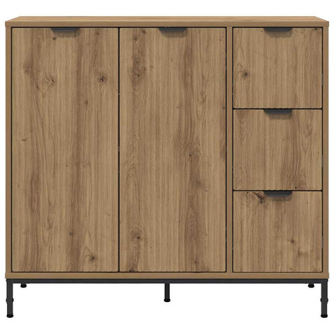 vidaXL Sideboard Artisan oak 89.5 x 33 x 82 cm Engineered wood