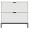vidaXL Bedside Table White 63.5 x 36 x 61 cm Engineered wood