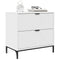 vidaXL Bedside Table White 63.5 x 36 x 61 cm Engineered wood