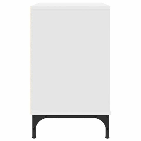 vidaXL Bedside Table White 63.5 x 36 x 61 cm Engineered wood