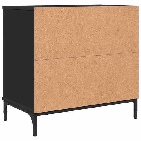vidaXL Bedside Table Black 63.5 x 36 x 61 cm Engineered wood