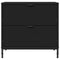 vidaXL Bedside Table Black 63.5 x 36 x 61 cm Engineered wood
