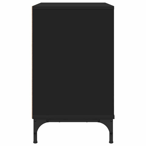vidaXL Bedside Table Black 63.5 x 36 x 61 cm Engineered wood