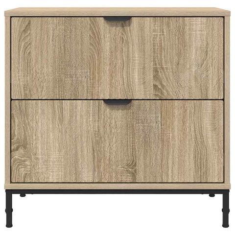 vidaXL Bedside Table Sonoma oak 63.5 x 36 x 61 cm Engineered wood
