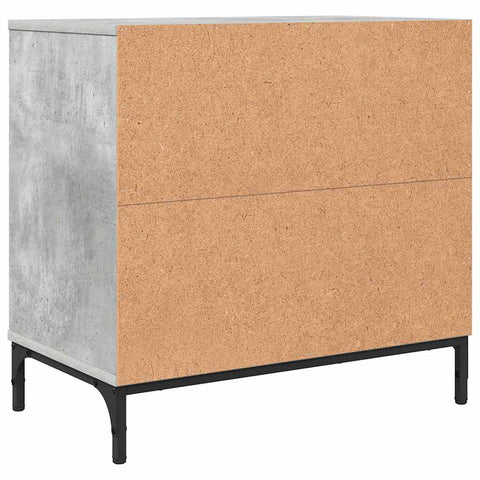 vidaXL Bedside Table Concrete grey 63.5 x 36 x 61 cm Engineered wood