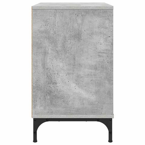 vidaXL Bedside Table Concrete grey 63.5 x 36 x 61 cm Engineered wood