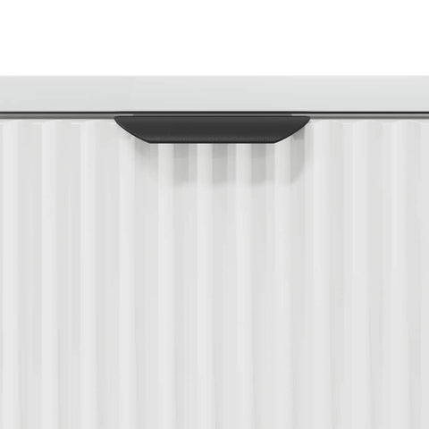 vidaXL Bedside Table with Drawer High gloss white 63.5 x 36 x 61 cm