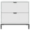 vidaXL Bedside Table with Drawer High gloss white 63.5 x 36 x 61 cm