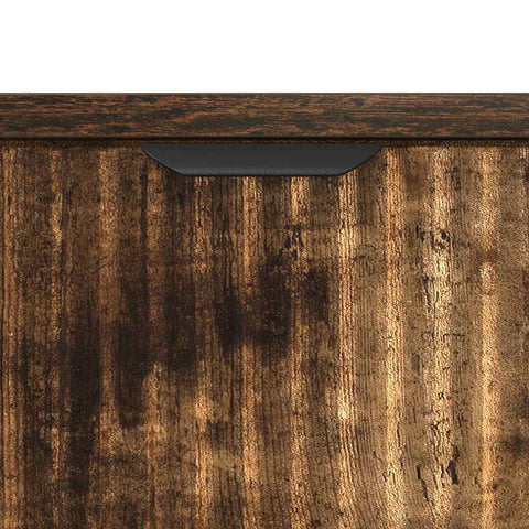 vidaXL Bedside Table Smoked oak 63.5 x 36 x 61 cm Engineered wood