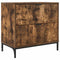vidaXL Bedside Table Smoked oak 63.5 x 36 x 61 cm Engineered wood