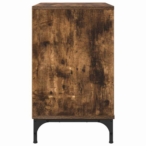 vidaXL Bedside Table Smoked oak 63.5 x 36 x 61 cm Engineered wood