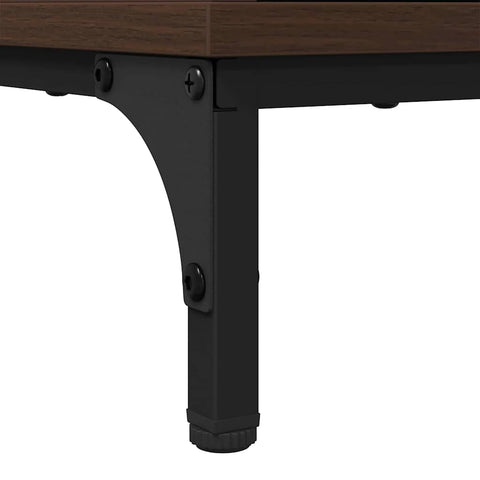vidaXL Bedside Table Brown oak 63.5 x 36 x 61 cm Engineered wood