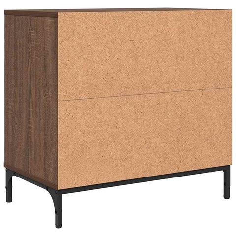 vidaXL Bedside Table Brown oak 63.5 x 36 x 61 cm Engineered wood