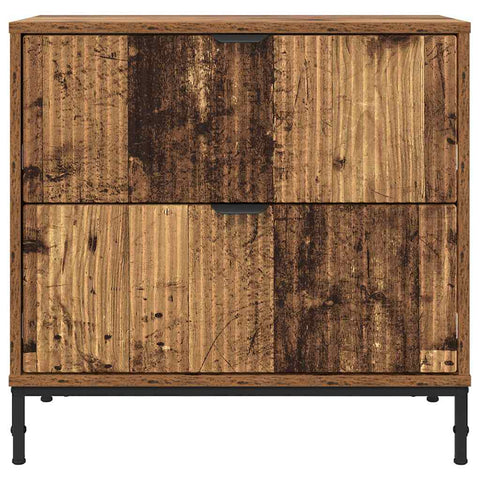 vidaXL Bedside Table Old wood 63.5 x 36 x 61 cm Engineered wood