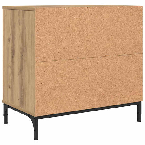 vidaXL Bedside Table Artisan oak 63.5 x 36 x 61 cm Engineered wood