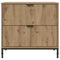 vidaXL Bedside Table Artisan oak 63.5 x 36 x 61 cm Engineered wood