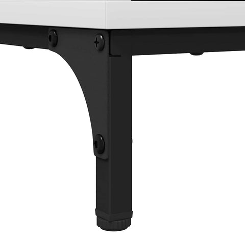 vidaXL Bedside Table with Drawer White 49 x 36 x 61 cm Engineered wood