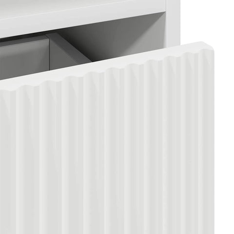 vidaXL Bedside Table with Drawer White 49 x 36 x 61 cm Engineered wood