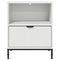 vidaXL Bedside Table with Drawer White 49 x 36 x 61 cm Engineered wood