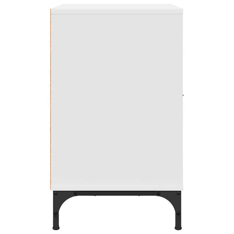 vidaXL Bedside Table with Drawer White 49 x 36 x 61 cm Engineered wood