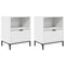vidaXL Bedside Tables 2 pcs White 49 x 36 x 61 cm Engineered wood