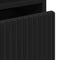 vidaXL Bedside Table with Drawer Black 49 x 36 x 61 cm Engineered wood