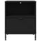 vidaXL Bedside Table with Drawer Black 49 x 36 x 61 cm Engineered wood