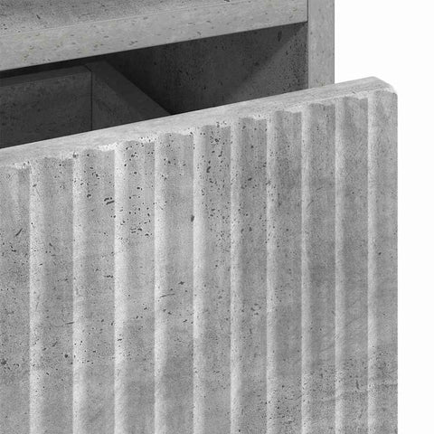 vidaXL Bedside Table Concrete grey 49 x 36 x 61 cm Engineered wood