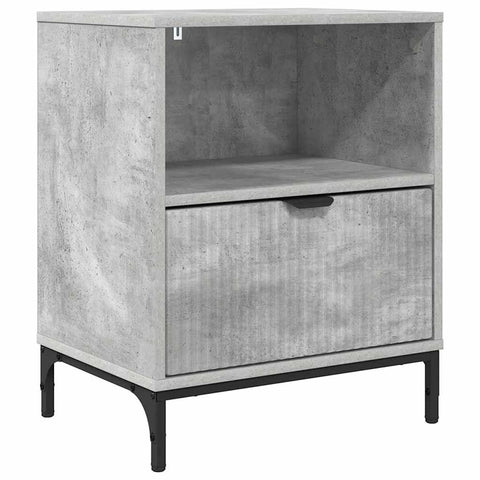 vidaXL Bedside Table Concrete grey 49 x 36 x 61 cm Engineered wood