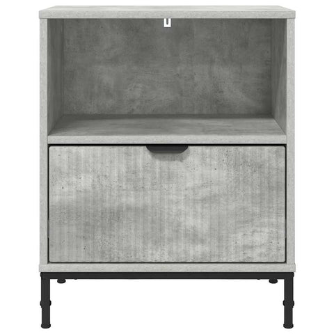 vidaXL Bedside Table Concrete grey 49 x 36 x 61 cm Engineered wood
