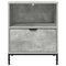 vidaXL Bedside Table Concrete grey 49 x 36 x 61 cm Engineered wood
