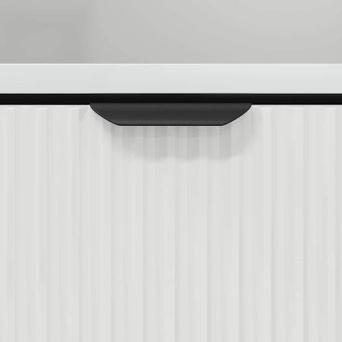 vidaXL Bedside Table High gloss white 49 x 36 x 61 cm Engineered wood