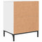 vidaXL Bedside Table High gloss white 49 x 36 x 61 cm Engineered wood
