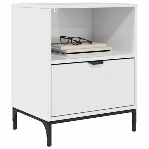 vidaXL Bedside Tables 2 pcs High gloss white 49 x 36 x 61 cm
