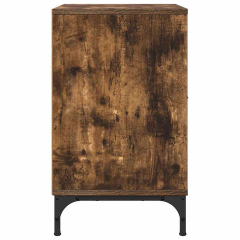 vidaXL Bedside Table Smoked oak 49 x 36 x 61 cm Engineered wood