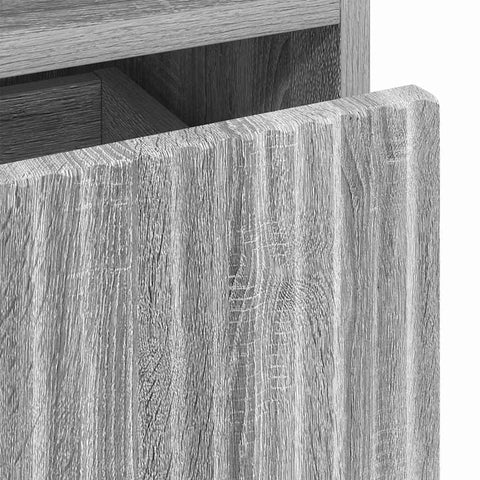 vidaXL Bedside Table Grey sonoma 49 x 36 x 61 cm Engineered wood