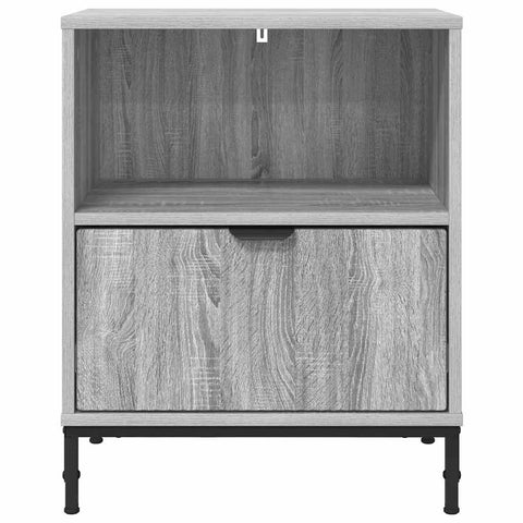 vidaXL Bedside Table Grey sonoma 49 x 36 x 61 cm Engineered wood