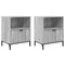 vidaXL Bedside Tables with Drawer 2 pcs Grey sonoma 49 x 36 x 61 cm
