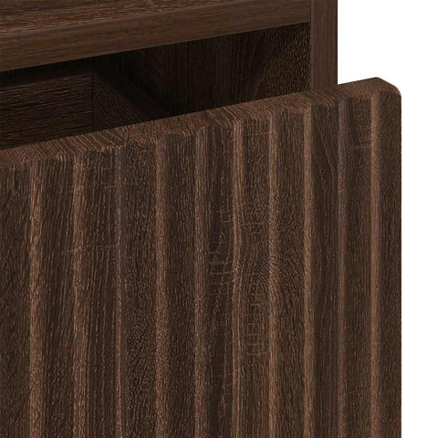 vidaXL Bedside Table Brown oak 49 x 36 x 61 cm Engineered wood