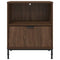 vidaXL Bedside Table Brown oak 49 x 36 x 61 cm Engineered wood