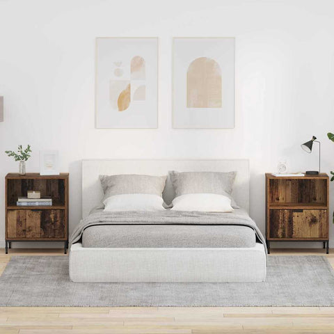 vidaXL Bedside Tables 2 pcs Old wood 49 x 36 x 61 cm Engineered wood