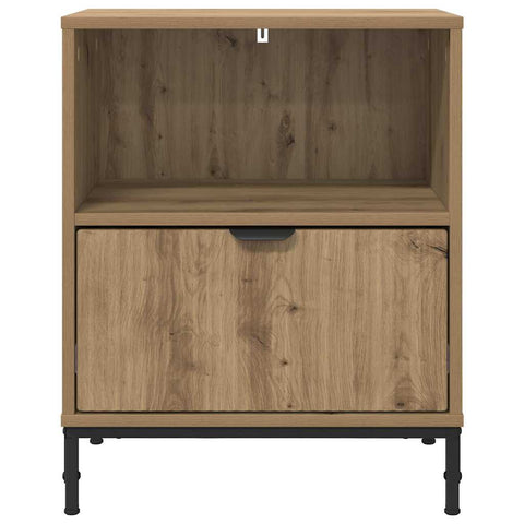 vidaXL Bedside Table Artisan oak 49 x 36 x 61 cm Engineered wood