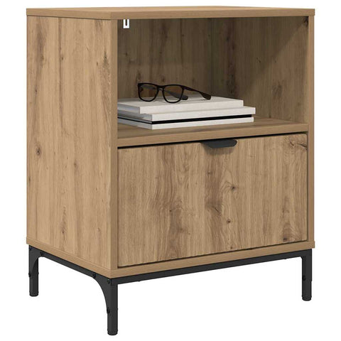 vidaXL Bedside Table Artisan oak 49 x 36 x 61 cm Engineered wood
